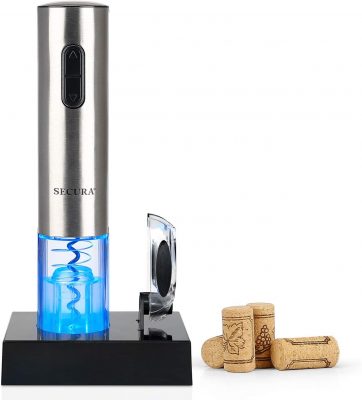 3. Secura Stainless Steel Electric Wine Opener